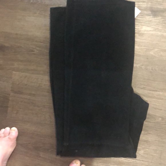 Black Suede Jeans - Picture 2 of 10